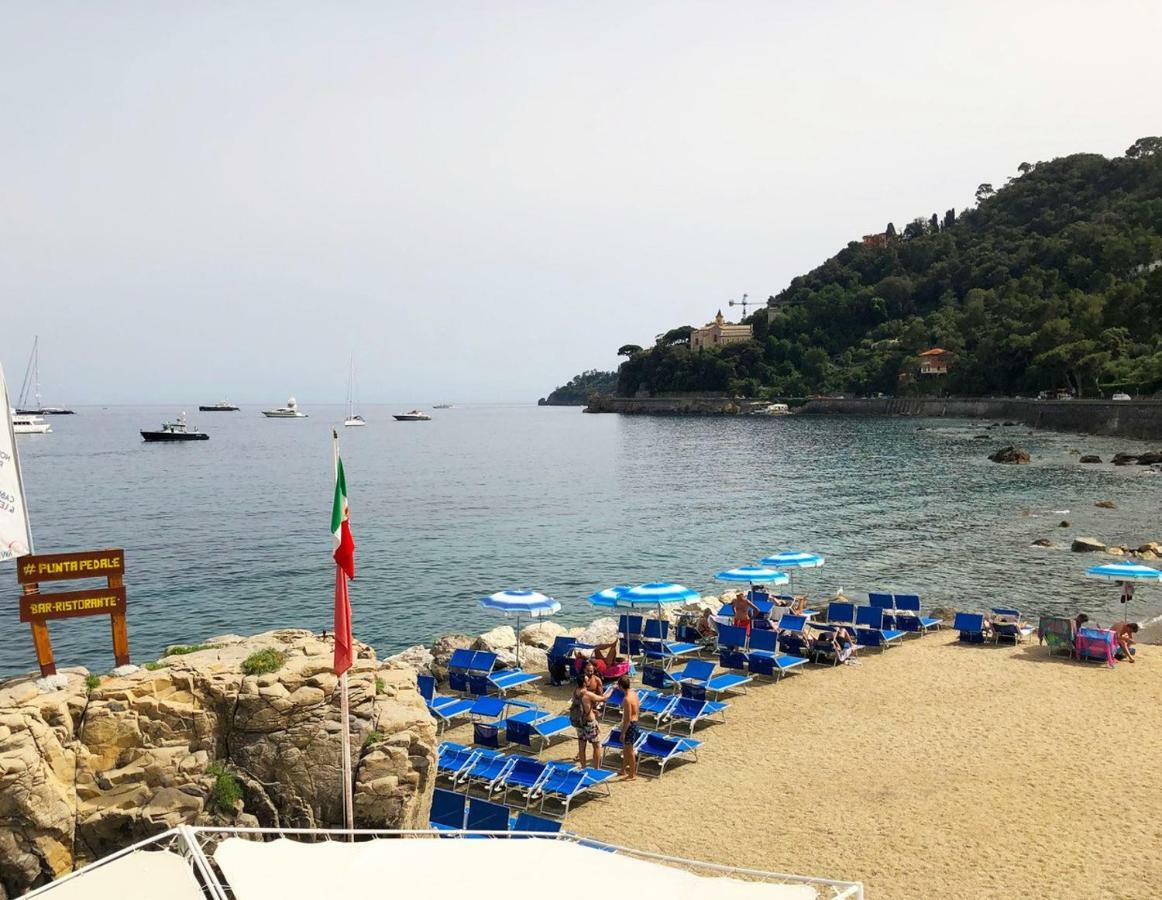 Portofino Seaview Apartment, 50 Meters From The Beach, Free Parking, Air Conditioning Paraggi Exteriör bild
